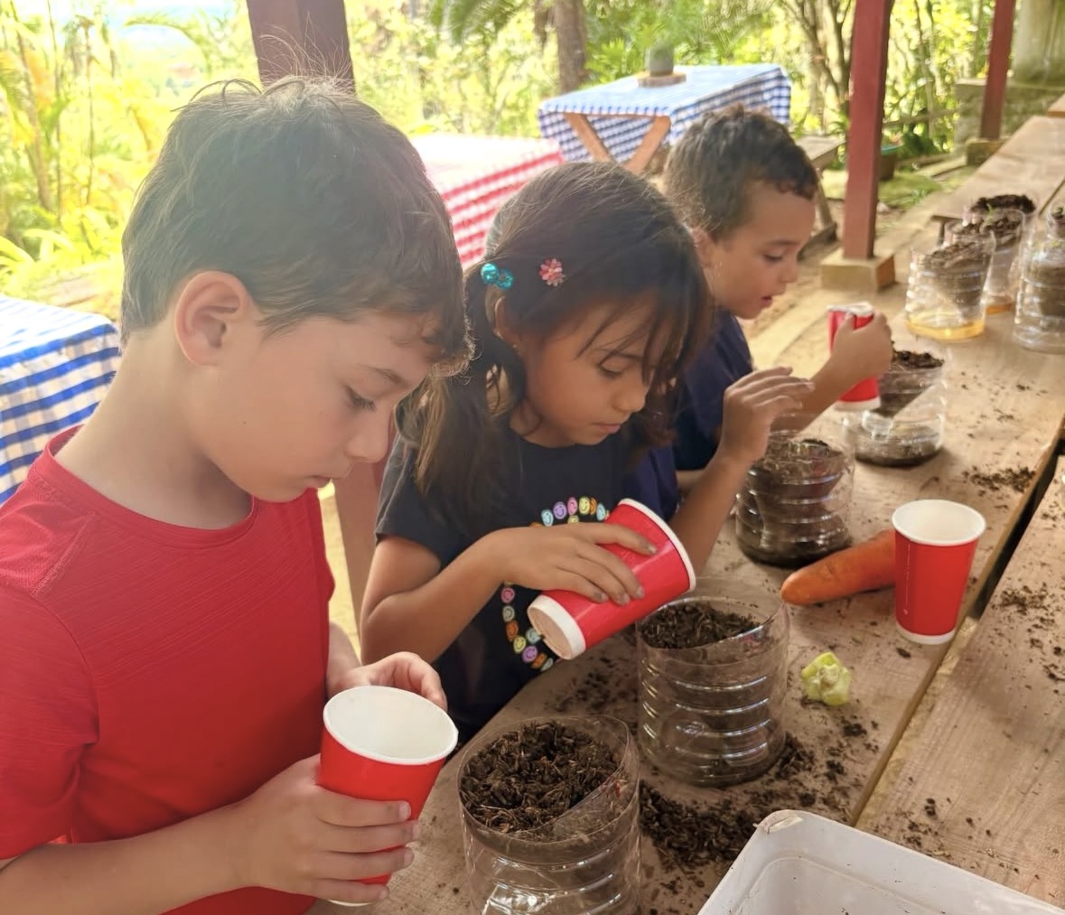 Momento de aventura y convivencia en Campamento Explora